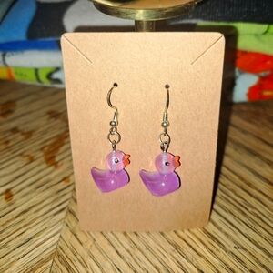 Handcrafted Purple Ducks